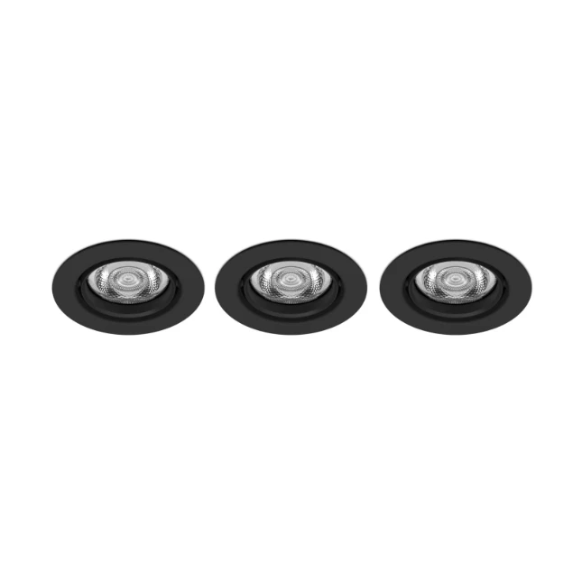 Philips LED-inbouwspot Impala SL264 6W zwart (3 stuks)