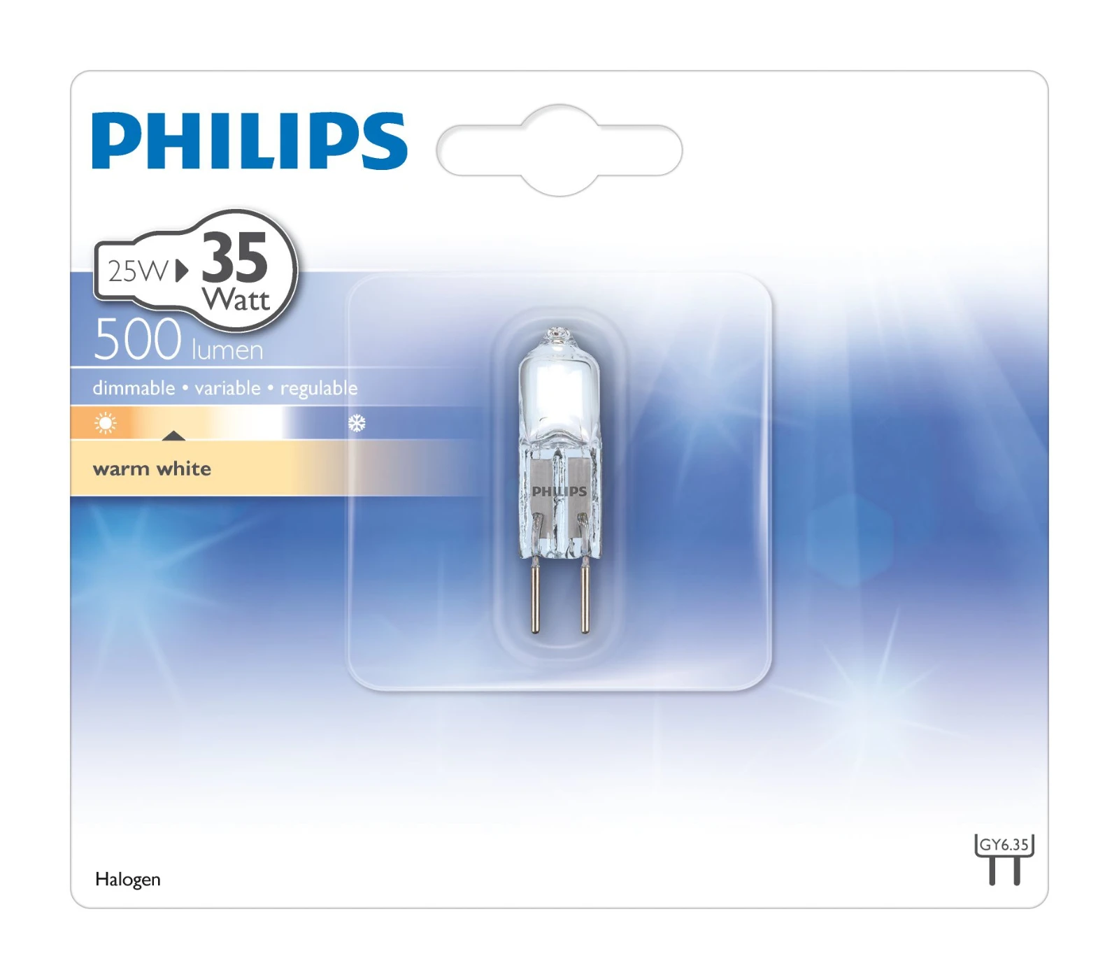 Philips Halogeen capsule 26W GY6.35 12V CL 1PF/10