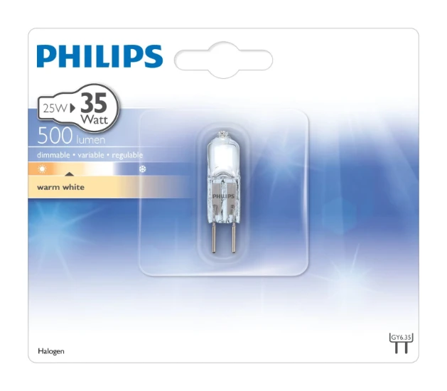 Philips Halogeen capsule 26W GY6.35 12V CL 1PF/10