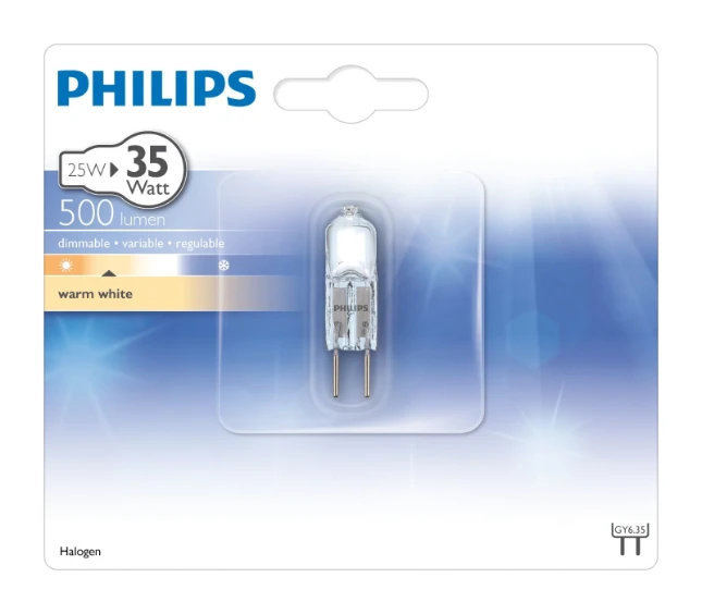 Philips Halogeen capsule 26W GY6.35 12V CL 1PF/10