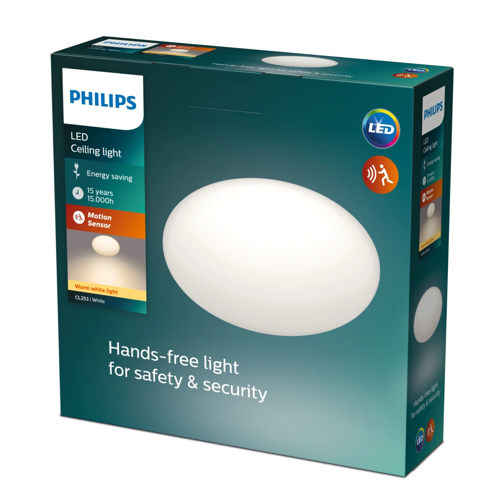 Philips Plafondlamp Shan CL253 12W 27K W HV Sensor