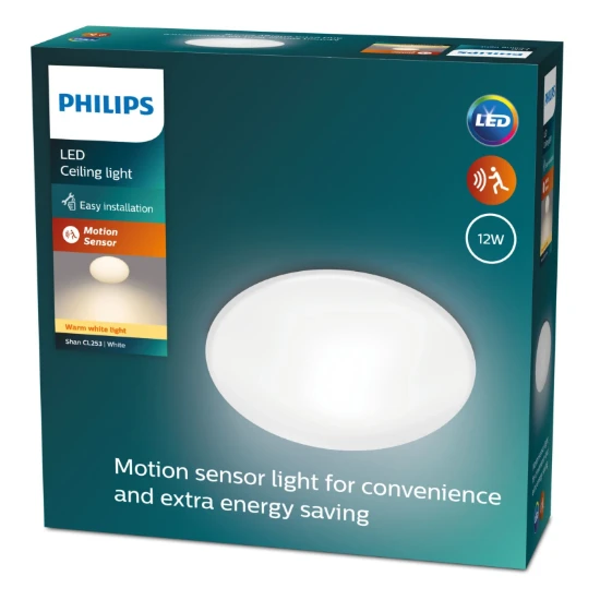 Philips Plafondlamp Shan CL253 12W 27K W HV Sensor