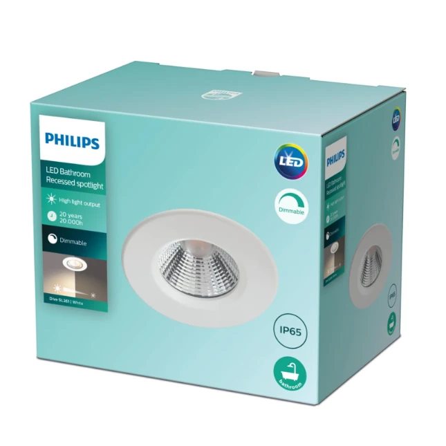 Philips Inbouwspot  Dive SL261 5.5W IP65R wit
