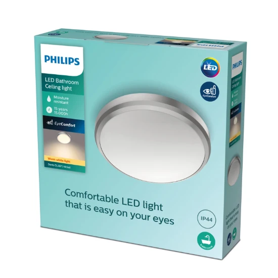 Philips LED-Plafondlamp Doris CL257 6W 27K IP44 O220 mm