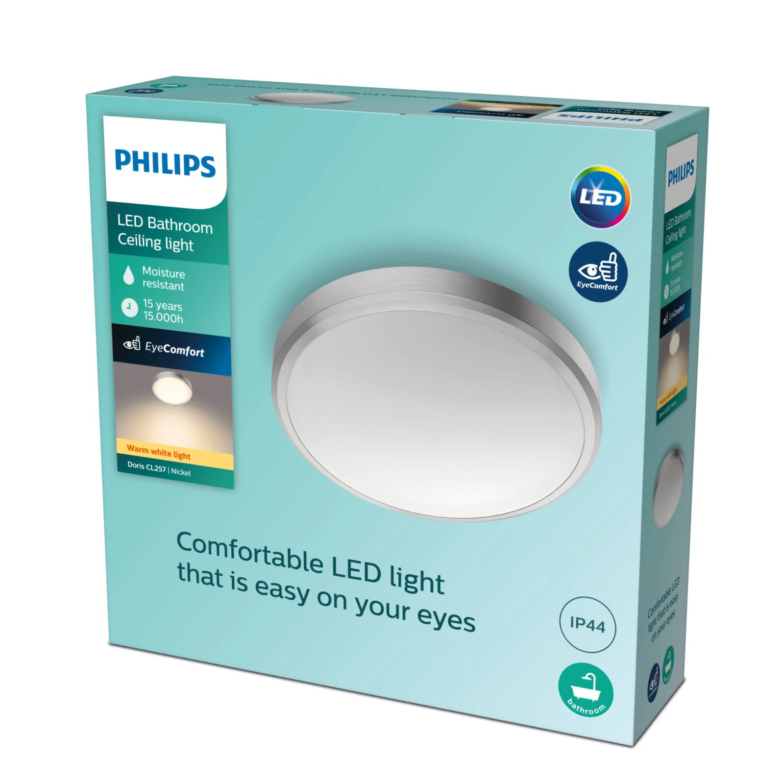 Philips LED-Plafondlamp Doris CL257 17W 27K IP44 O313 mm