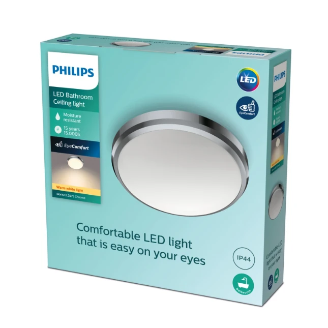 Philips LED-Plafondlamp Doris CL257 6W 27K IP44 O220 mm