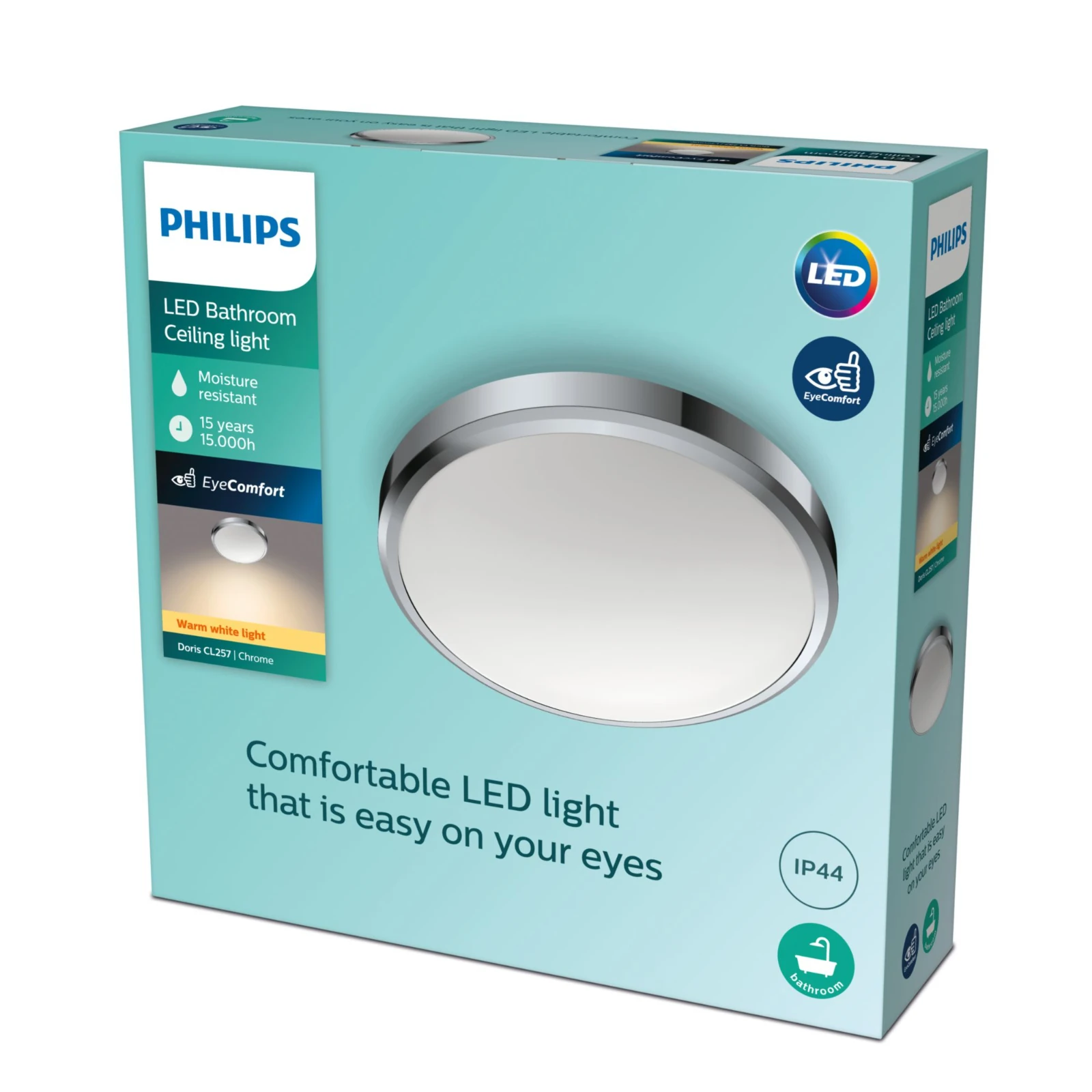 Philips LED-Plafondlamp Doris CL257 17W 27K IP44 O313 mm