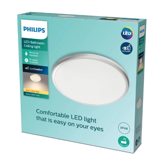 Philips LED-Plafondlamp Spray CL260 12W 27K S HV IP44 O287 mm