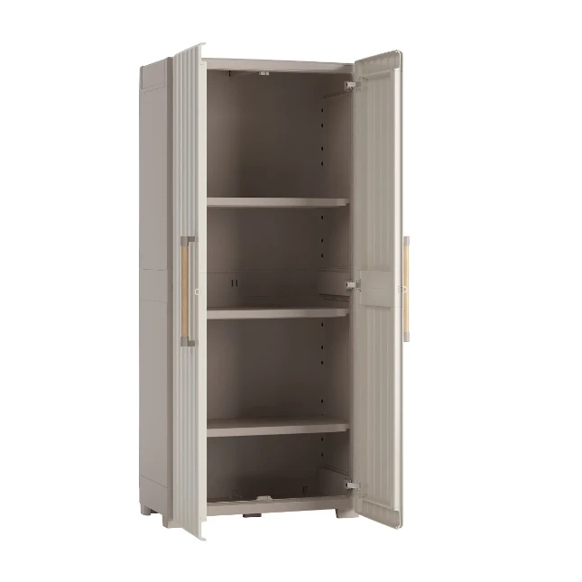 Keter Groove Opbergkast hoog - 3 planken