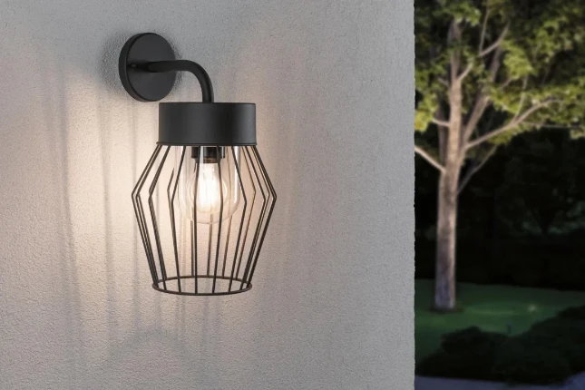 Paulmann Outdoor buitenwandlamp Lanka IP44 E27 antraciet