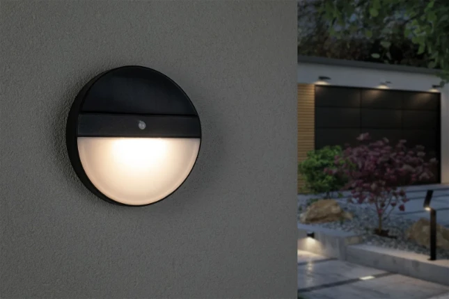 Paulmann Outdoor Solar LED-buitenwandlamp Eloise IP44 3000K met bewegingsmelder