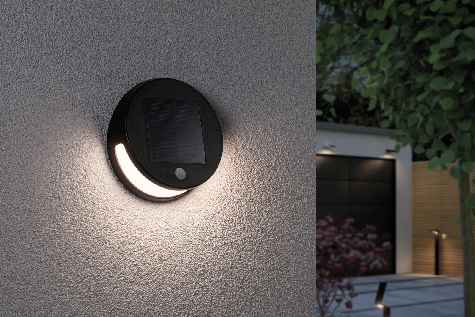 Paulmann Outdoor Solar Buitenwandlamp Helena IP44 met bewegingsmelder