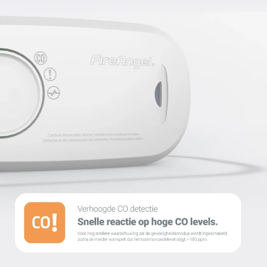 FireAngel Koolmonoxidemelder op AA-batterij