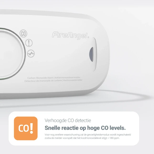 FireAngel Koolmonoxidemelder op AA-batterij