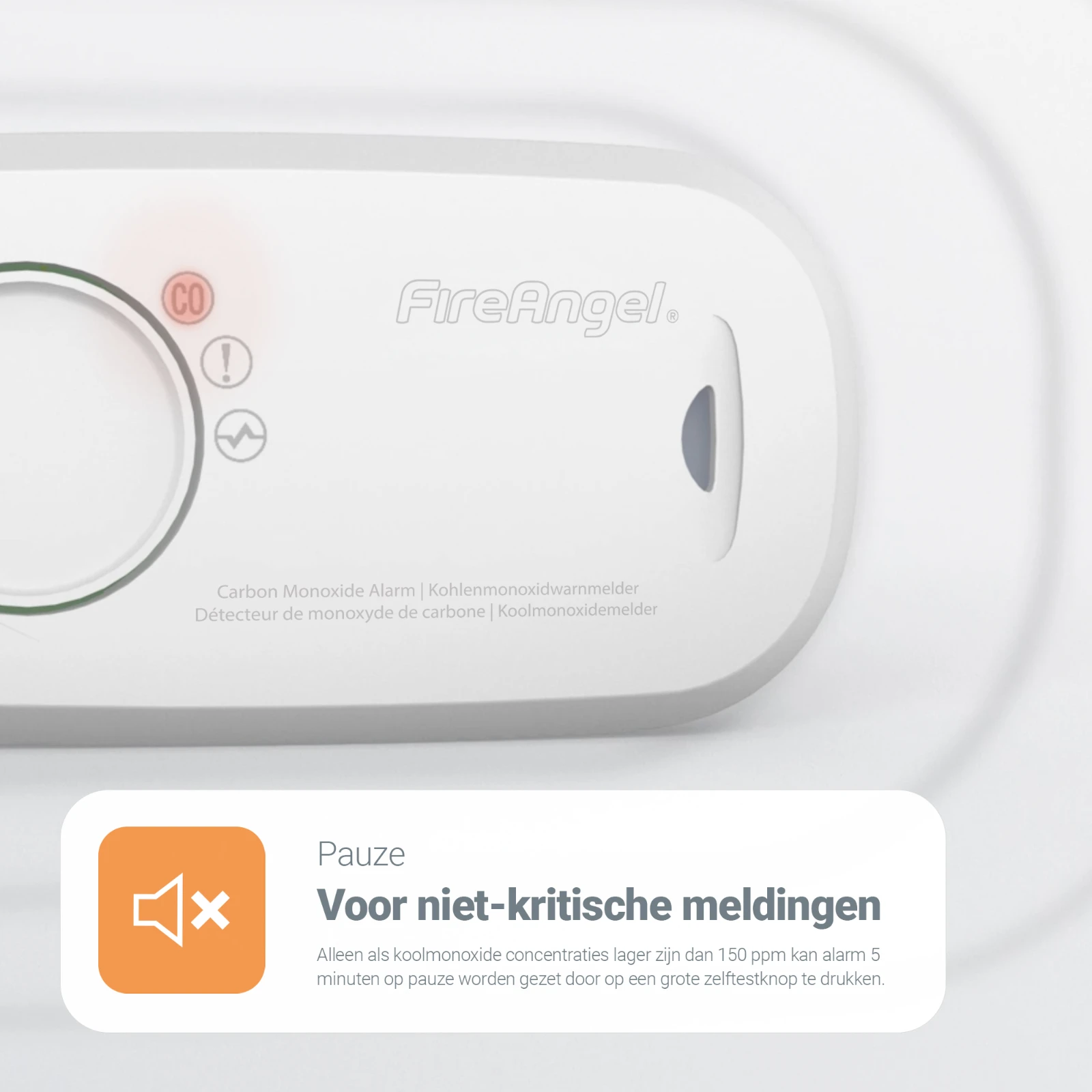 FireAngel Koolmonoxidemelder op AA-batterij