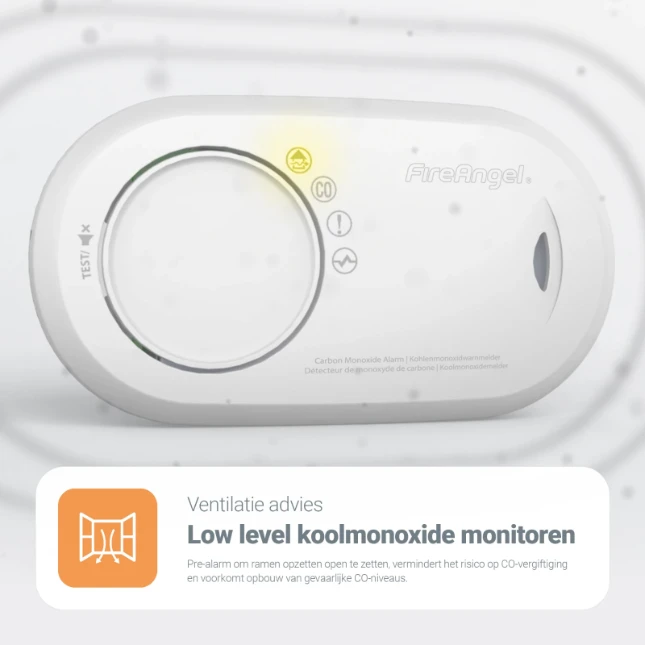 FireAngel Koolmonoxidemelder met 10-jarige batterij