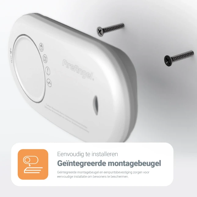 FireAngel Koolmonoxidemelder met 10-jarige batterij