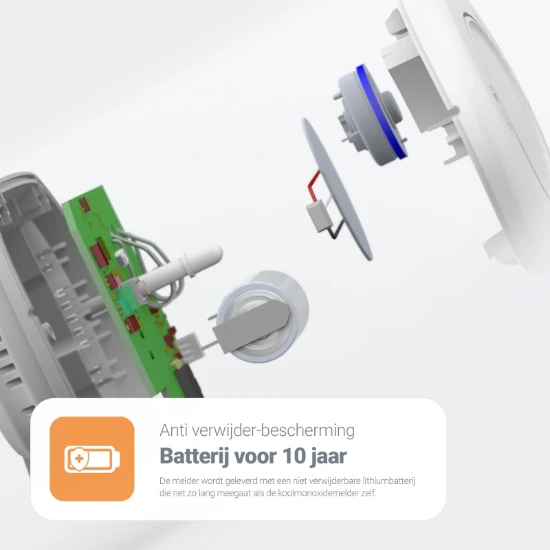 FireAngel Koolmonoxidemelder met 10-jarige batterij