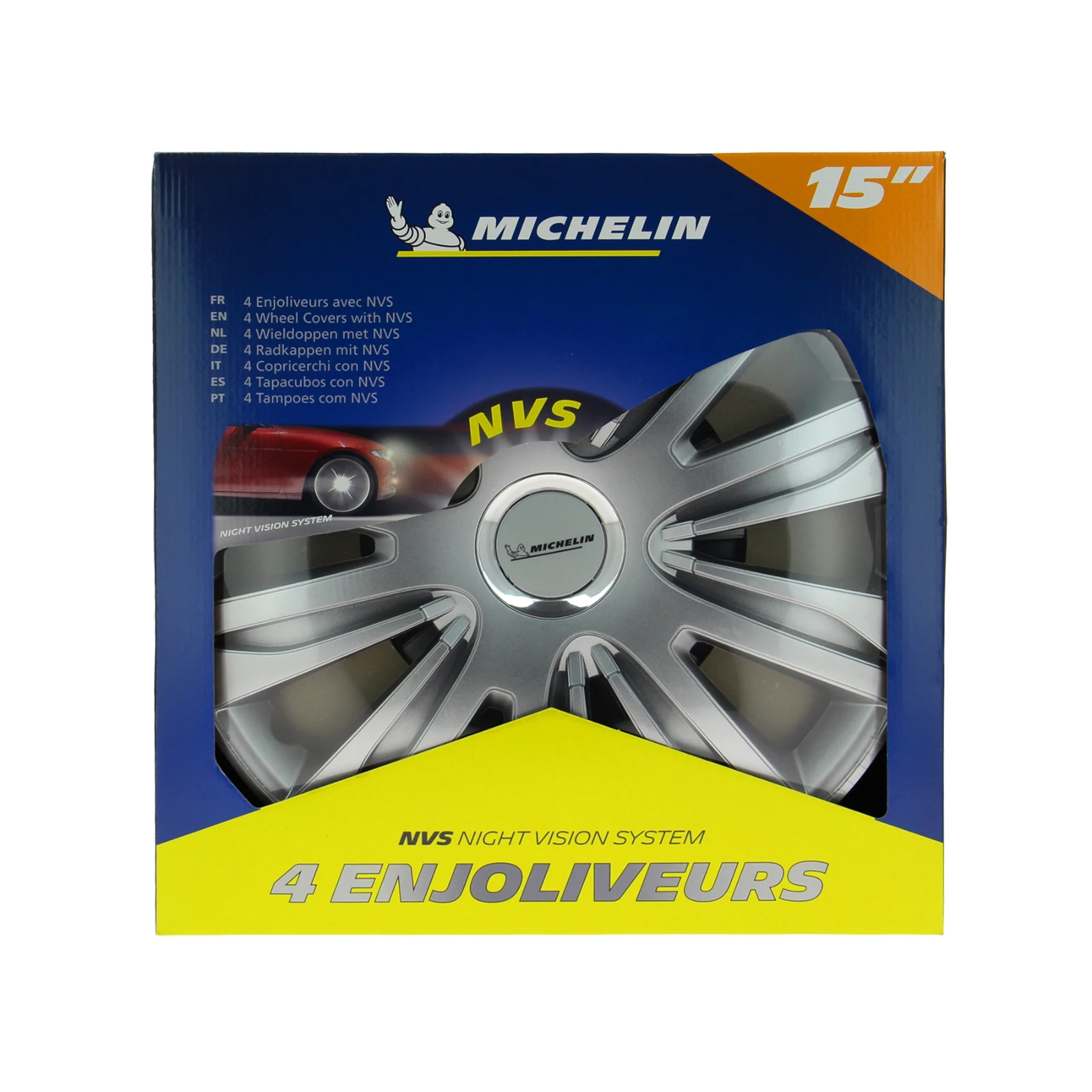 Michelin Wieldoppen 15 inch - chroom - 4st