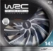 WRC Wieldoppen 14 inch - zilver/zwart - 4st