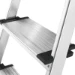 Hailo Huishoudtrap L80 aluminium - 4 treden