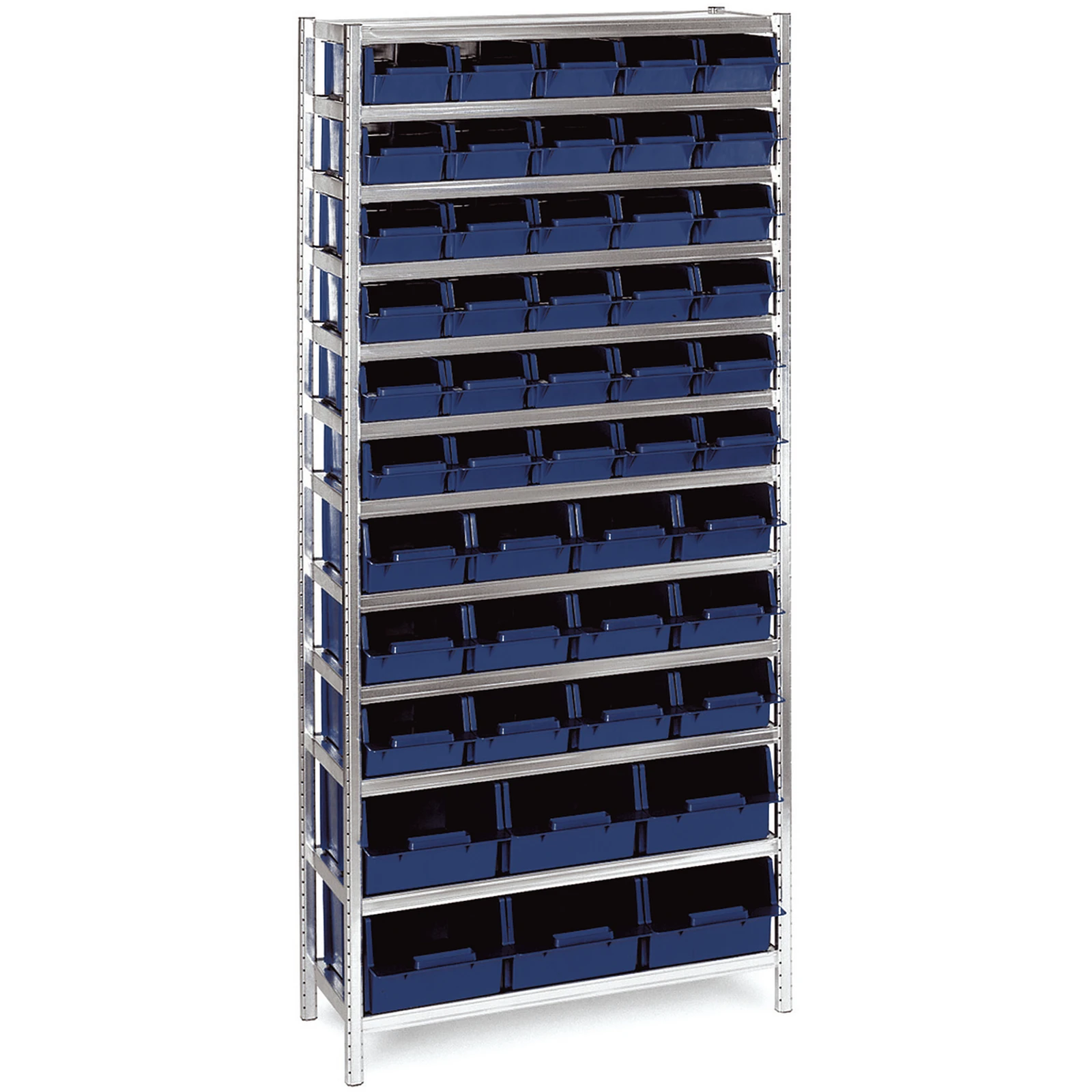 Raaco Aluminium Rek inclusief 48 bakken (mix)