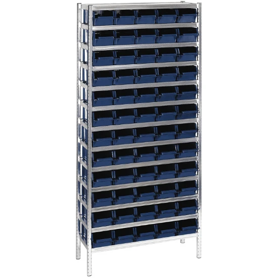 Raaco Aluminium Rek inclusief 60 bakken
