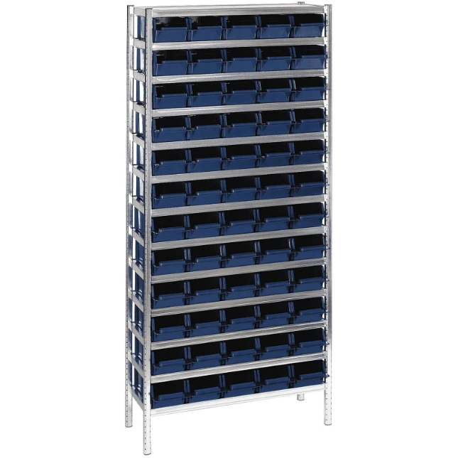 Raaco Aluminium Rek inclusief 60 bakken