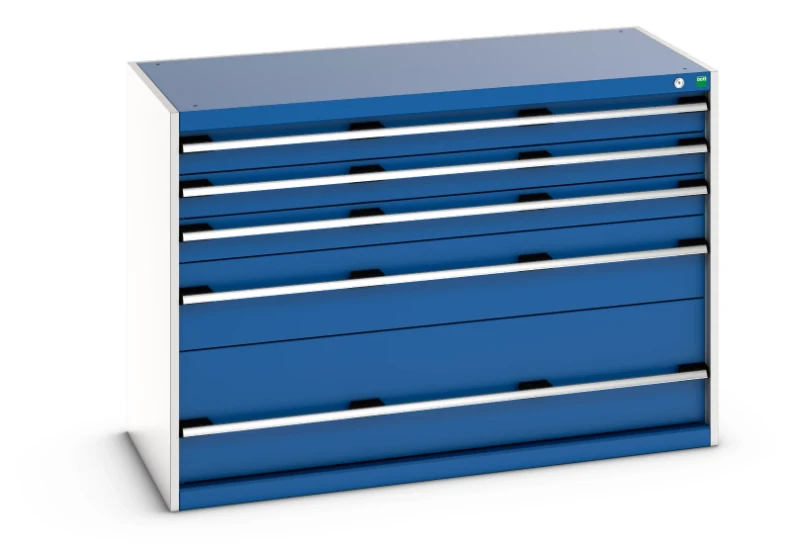 bott Cubio schuifladenkast 5 laden hoogte 900 mm RAL 5010