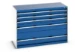 bott Cubio schuifladenkast 5 laden hoogte 900 mm RAL 5010