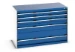 bott Cubio schuifladenkast 5 laden hoogte 900 mm RAL 5010