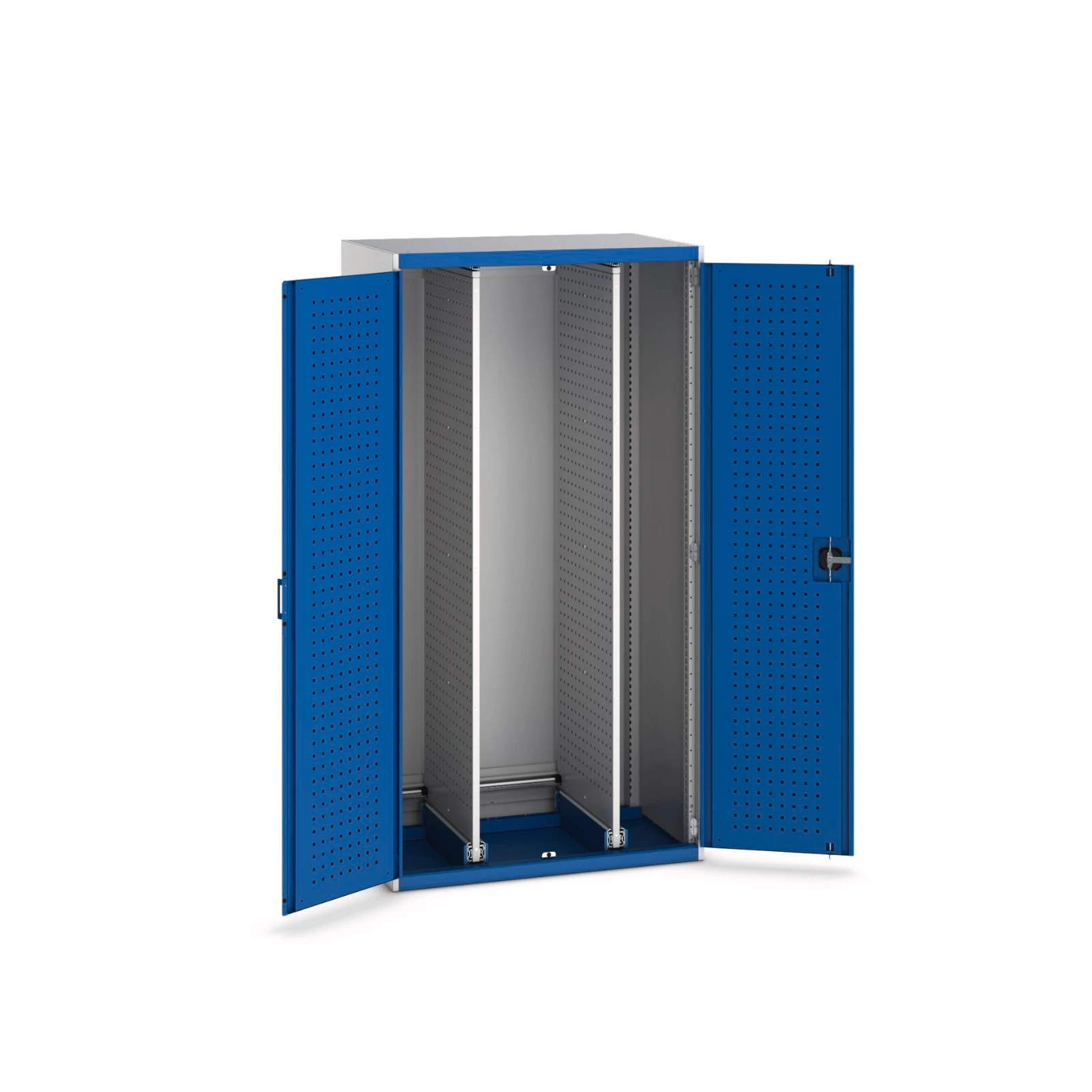 bott Cubio systeemkast 1 verticale achterwand hoogte 2000 mm RAL 5010