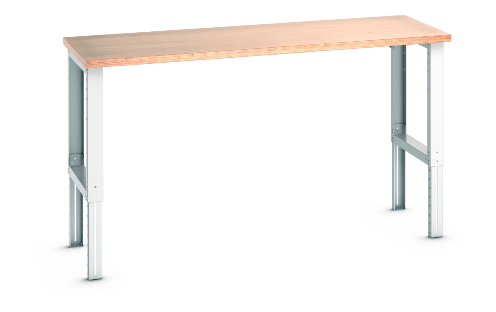 bott Cubio werkbank Breedte 2000 Hoogte 740-1140 mm RAL 7035