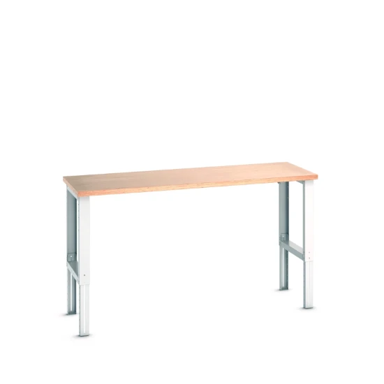 bott Cubio werkbank Breedte 2000 Hoogte 740-1140 mm RAL 7035
