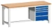 bott Cubio werkbank Breedte 2000 Hoogte 740-1140 mm RAL 5010