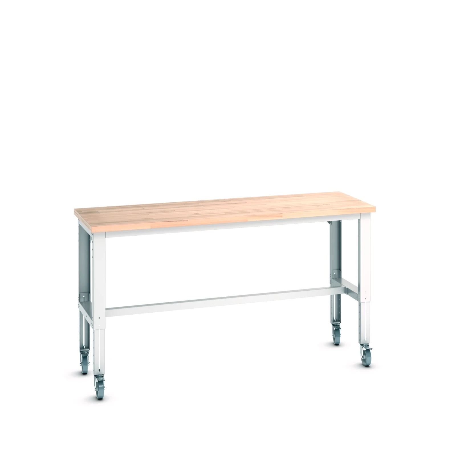 bott Cubio Verrijdbare Werktafel Breedte 2000 Hoogte 840-1140 mm RAL 7035