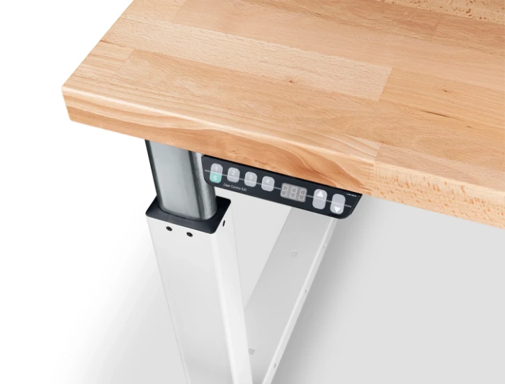 bott Cubio werkbank Breedte 1500 Hoogte 680-1060 mm RAL 7035