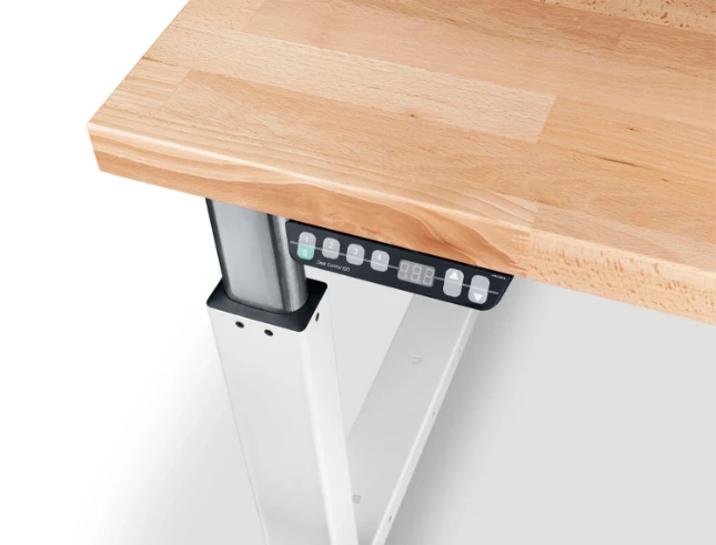 bott Cubio werkbank Breedte 1500 Hoogte 680-1060 mm RAL 7035
