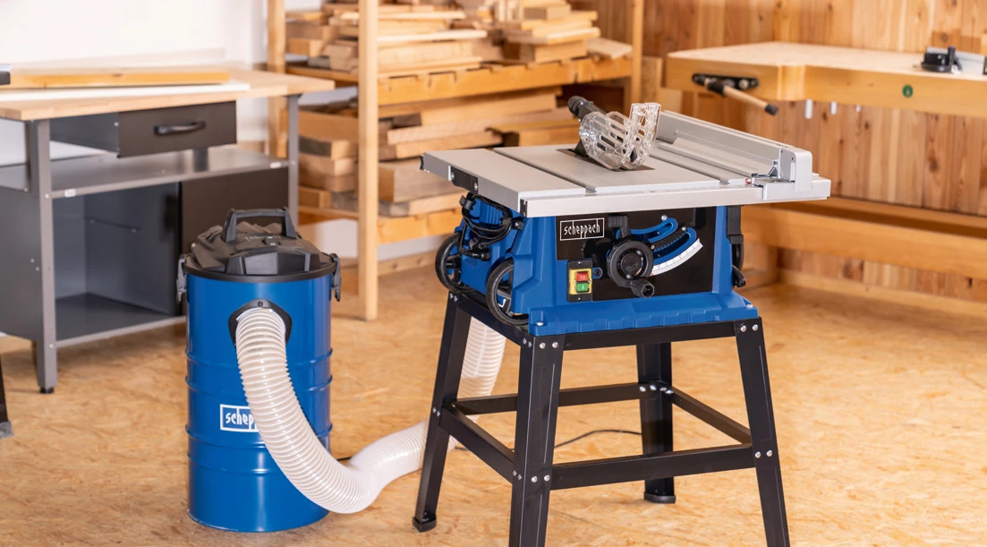Scheppach Zaagtafel HS105 - 2000W - O255mm - Incl. onderstel & zaagblad (T60)