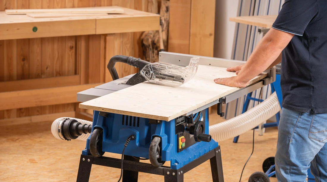 Scheppach Zaagtafel HS105 - 2000W - O255mm - Incl. onderstel & zaagblad (T60)