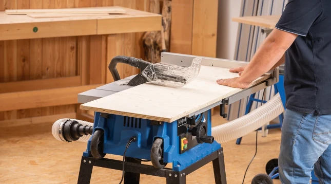 Scheppach Zaagtafel HS105 - 2000W - O255mm - Incl. onderstel & zaagblad (T60)
