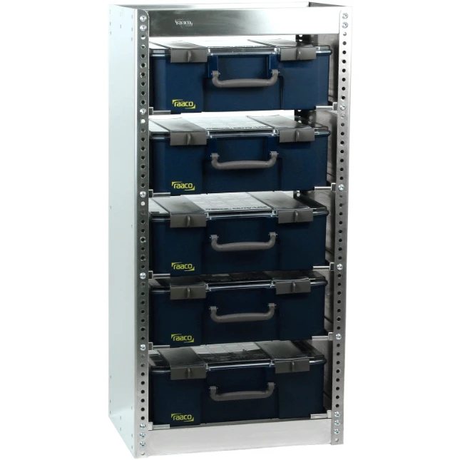 Raaco CarryLite Opbergrek S221 met 5 koffers