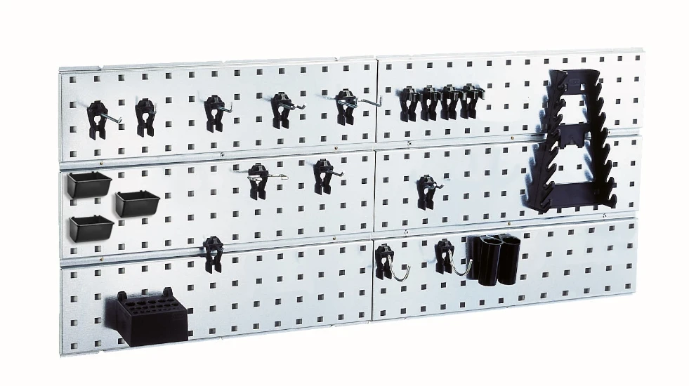 Raaco SuperClip Startpakket (2 panelen + 22 haken)