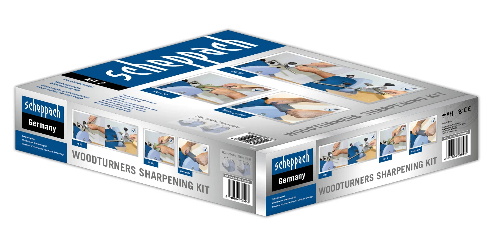Scheppach Slijpkit Houtdraaier (4 stuks)