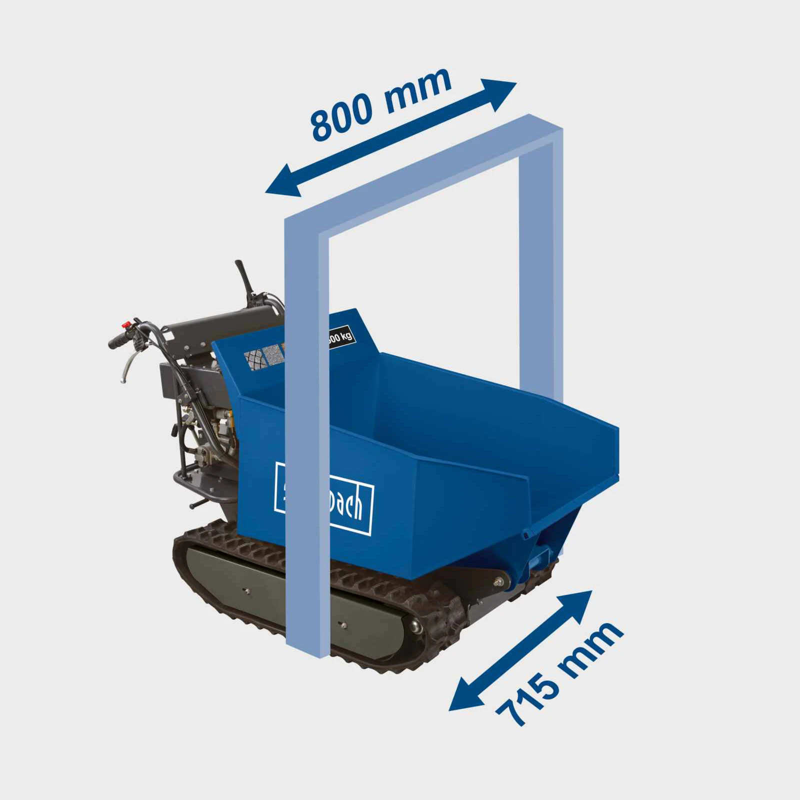 Scheppach Motorkruiwagen Mini Rupsdumper  DP5000 - 196cc