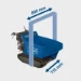 Scheppach Motorkruiwagen Mini Rupsdumper  DP5000 - 196cc