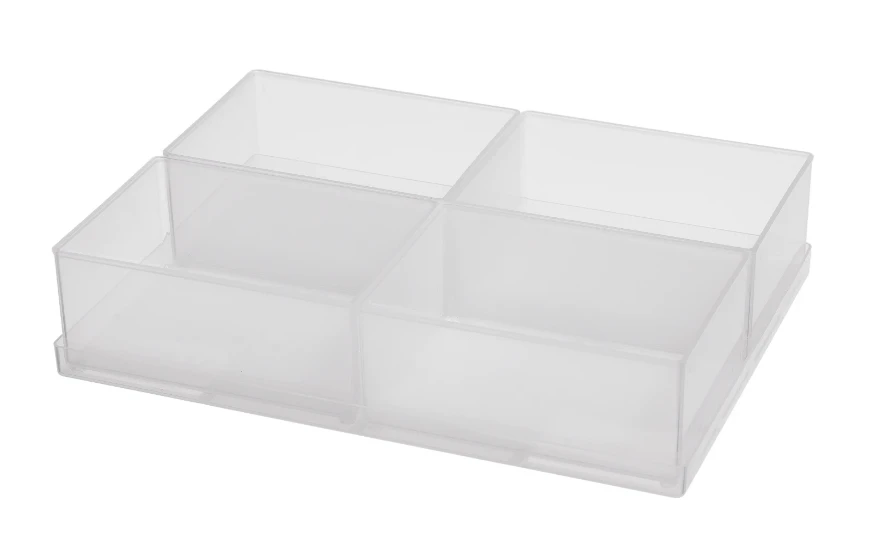 Raaco Inzetbakjes 55 A7-1 met tray (4 bakjes)