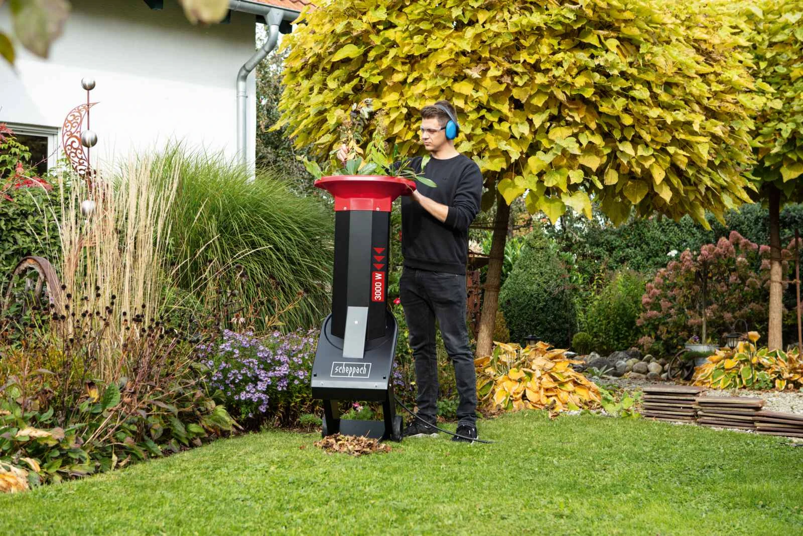 Scheppach Hakselaar BioStar 3000 - 3500W - Geschikt voor takken tot O45mm - 400V