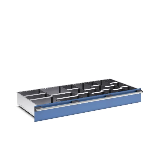 bott Cubio indelingsassortiment 21 compartimenten 1300x650x150 mm