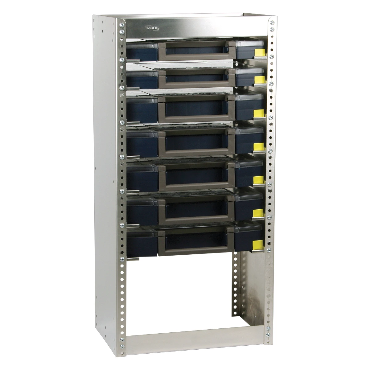 Raaco S217 Aluminium opbergrek - met 7 Boxxser  assortimentsdozen